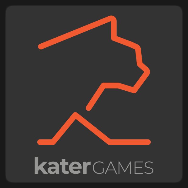 KaterGames Sticker Logo Grau - 10 Stück