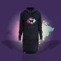 KTRGMS Hoodie-Kleid ColorSplashCat - Damen